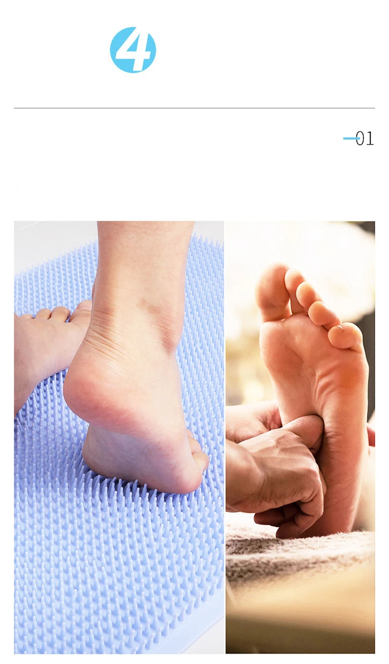 Bath Mats For Bathroom Floor Washable Pvc Shower Mat Antifatigue Massage Floor Mats With Suction Cups Non-Slip For Tub Shower And Bath Room 44X70 Cm 15 Bath Mats For Bathroom Floor Washable Pvc Shower Mat Antifatigue Massage Floor Mats With Suction Cups Non-Slip For Tub Shower And Bath Room 44X70 Cm