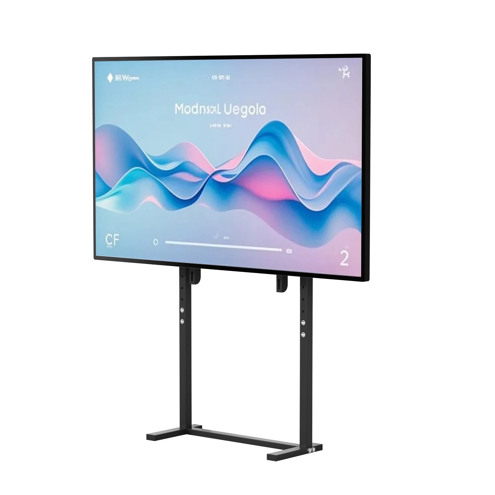 TV Ständer Weiß Fernseh Standfuß Höhenverstellbar Für 32-100 Zoll LED LCD Plasma - Foto 8