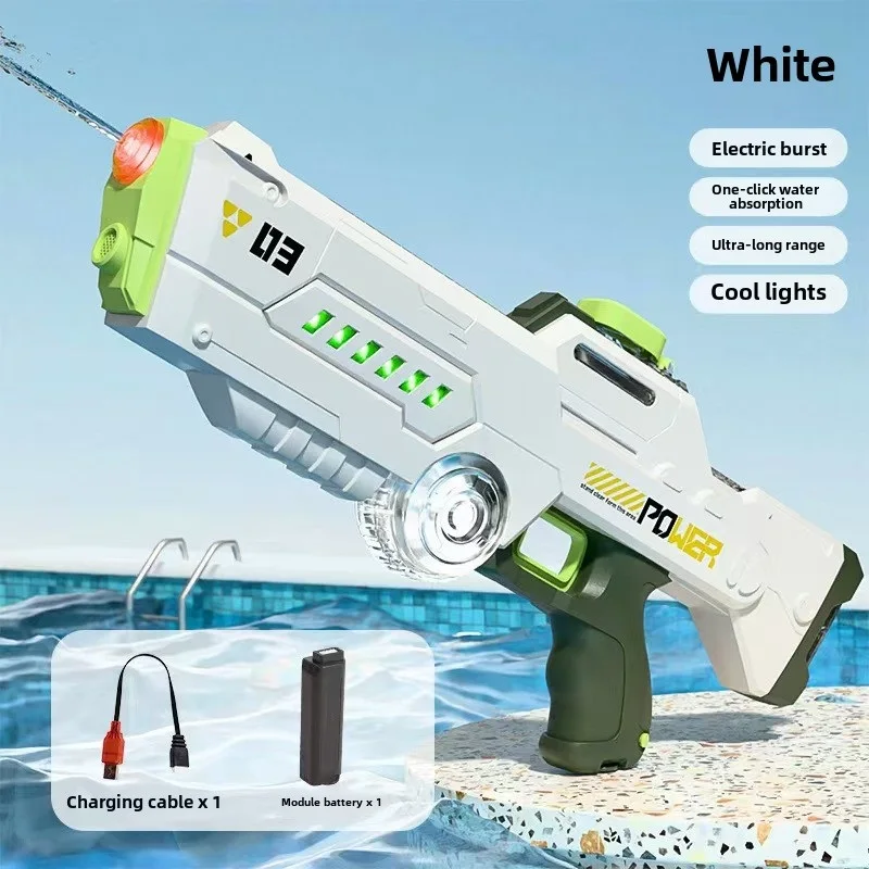 Electric Water Guns For Adults Powerful Squirt Automatic Water Suction Blasters Summer Outdoor Beach Toy For boys Kid Gift