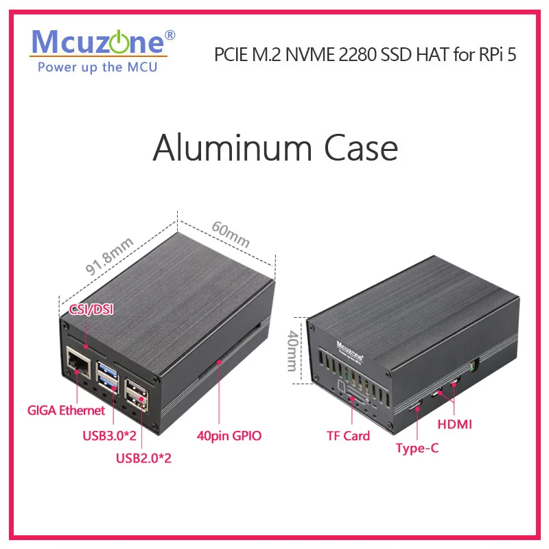 (��:MPS2280)Raspberry Pi 5�� PCIE M.2 NVME 2280 2230 2242 Gen3 SSD ����