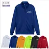 Golden Velvet Stand Collar Zipper Sweatshirt Breathable Comfortable Soft Custom Logo Print Embroidery Design 1