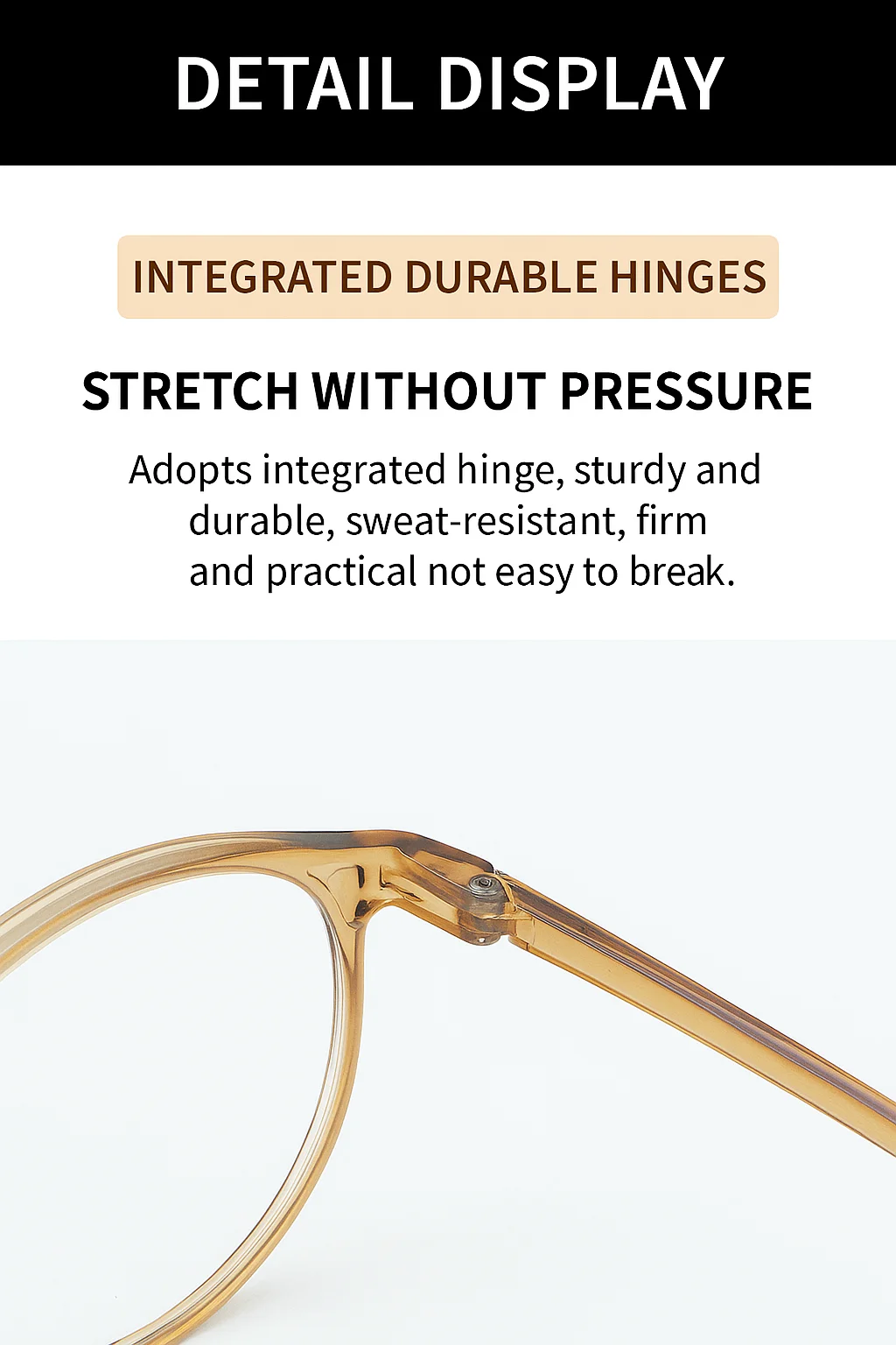 1 Stück Blaulichtfilter-Lesebrille für Frauen, Blendschutz, lindert Überanstrengung der Augen, leichter TR90-Rundrahmen, Computerbrille – Detail 10