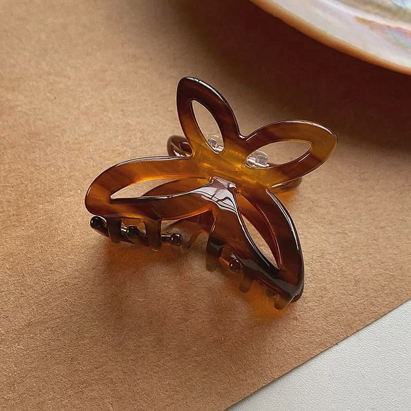Hair Clips Half Tie Hair Clip Female Back of Head Clip Butterfly Grab Clips New Shark Shattered Hair Clips Advanced Sense 집게핀