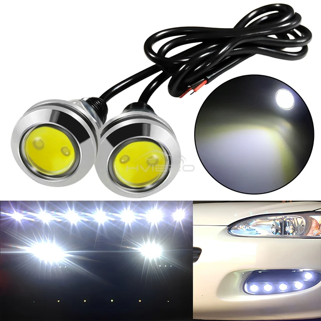 2Pc 18MM Auto Car Eagle Eye DRL Led Daytime Running Day
