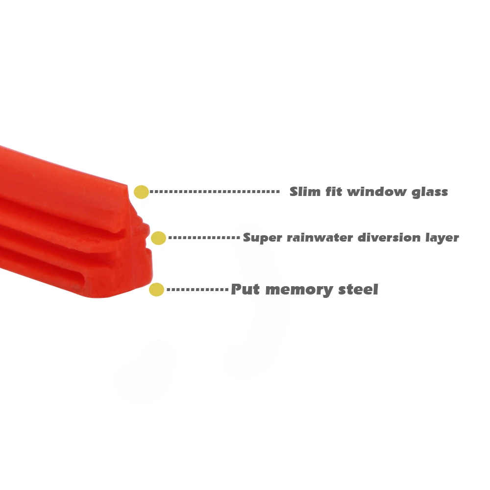 Premium Car Silicone Wiper Blade Refill Strip - 8mm