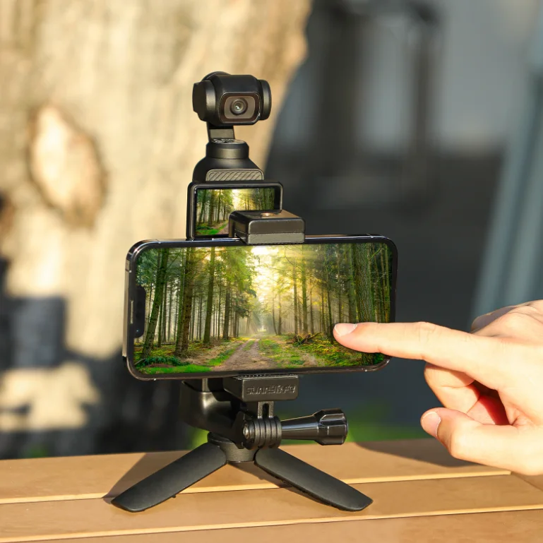 2026 DJI 오즈모 포켓 4/포켓 3 핸드헬드 촬영 확장 어댑터 브래킷 카메라 액세서리용 폰 홀더 클립