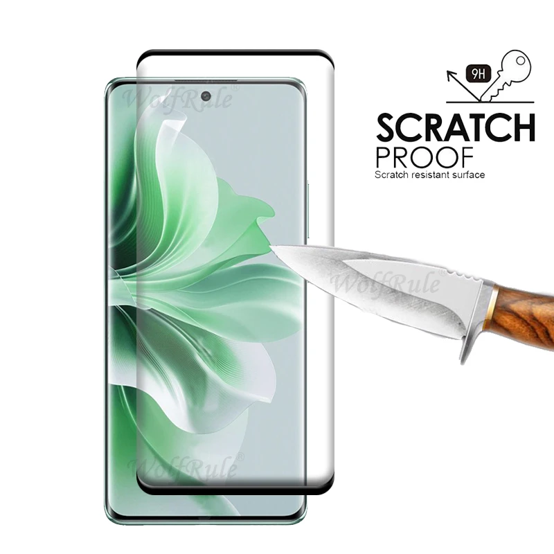 4-in-1 Tempered Glass Full Cover Screen & Lens Protector - 9H HD Curved Glass