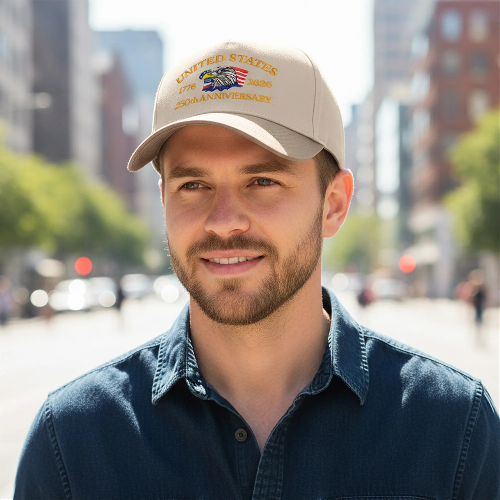 250th Anniversary Baseball Caps for Men and Women - Stylish Letter Embroidery Dad Hats with Adjustable Trucker Design