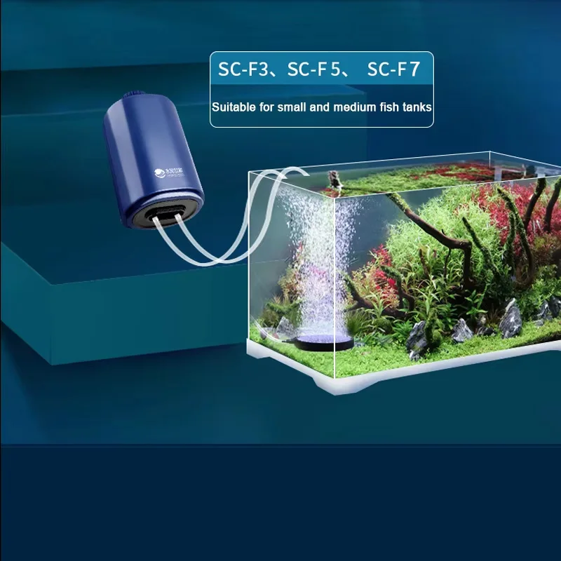 Silent Aquarium Oxygen Air Pump with Check Valve Four Outlet Large Oxygenator 220v 14w