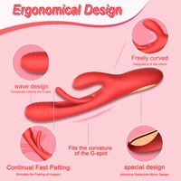 2024 Klopfender Klappvibrator für Frauen, Klitoris-Klitoris-Stimulator, leistungsstarkes Sexspielzeug, Frau, weibliche Waren, Kaninchen-Vibratoren für Erwachsene 4