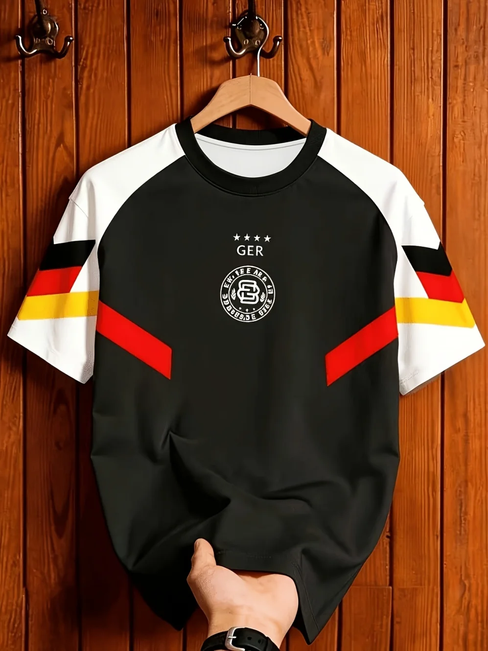 Maglie per appassionati di sport, magliette sportive estive, maniche corte con scollo a V, design della squadra stampato in 3D, traspiranti - Image 2
