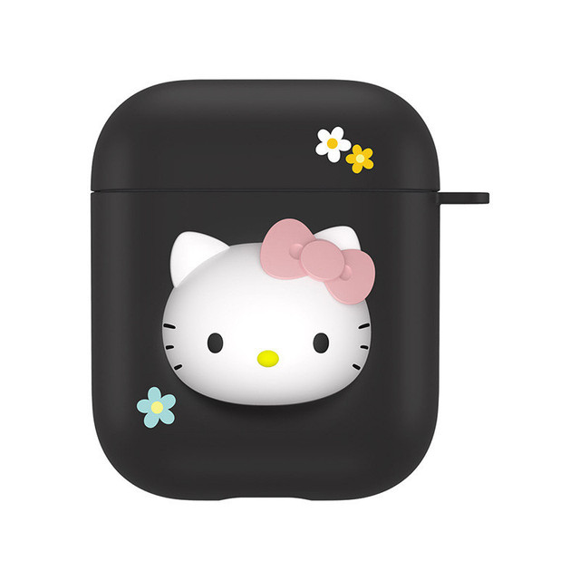 Pro Sanrio Hello Kitty Silicone Cases Cover Case Bluetooth Kawaii Case for Apple Earphone Case Silicone Shell