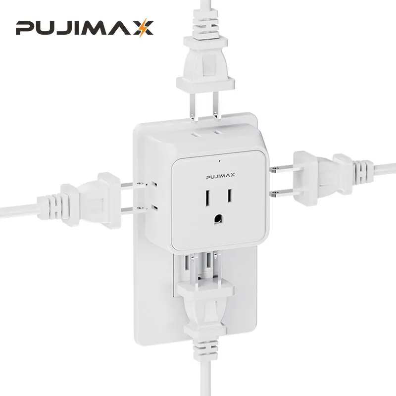 Surge Protector 5 Sockets Outlet Power Strip Multi Tap Plug Electrical Charge Adapter Miniature Plug Wall Adapter