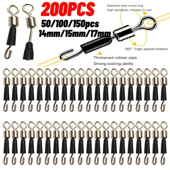 50-200Pcs Fishing Quick Change Feeder Swivels 1