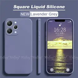 Liquid Silicone Rubber Protector Case - Redmi 12C (Lavender Grey)