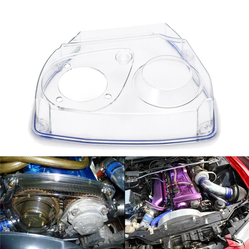 Copertura Della Cinghia Dentata Dell'Ingranaggio Della Puleggia Della Camma Trasparente Per Auto Adatta Per Nissan R32 R33 R34 Gts Rb25Det Copertura D