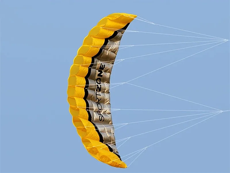 2.5m dual line stunt power kite outdoor play kites flying flugdrachen deportes-y-ocio cometas de viento infantil kite reel hoka 5