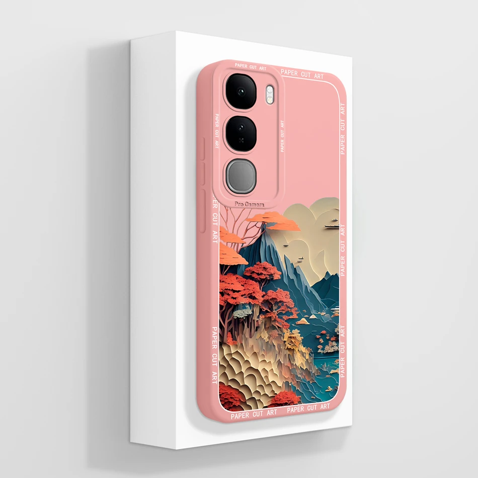 Fashionable Soft Liquid Silicone Phone Case, Compatible with Select Vivo Models, in Chic Back Cover Design