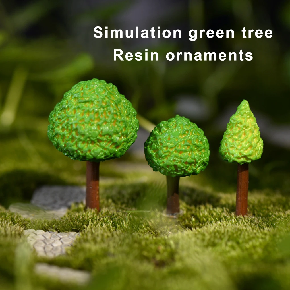 Muschio Micro Paesaggio Verde Prato Base Decor Mossy Hills Alberi Facile Rata