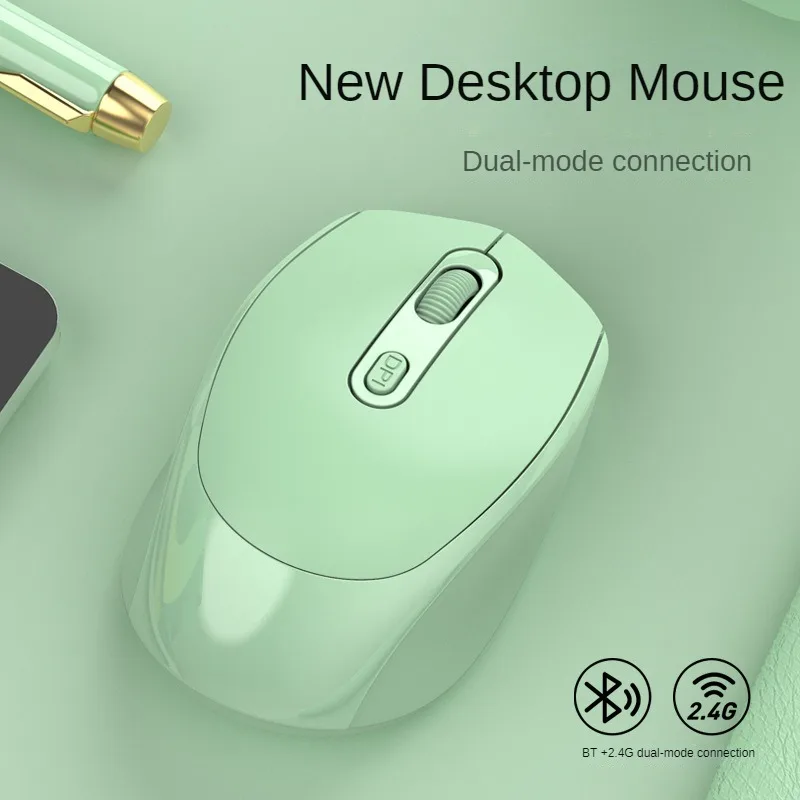 Bluetooth 5.1 Wireless Mouse 2.4G Wireless Mouse Dual Mode Rechargeable Mouse 1200 DPI Gaming Mouse For Macbook Tablet Laptop PC