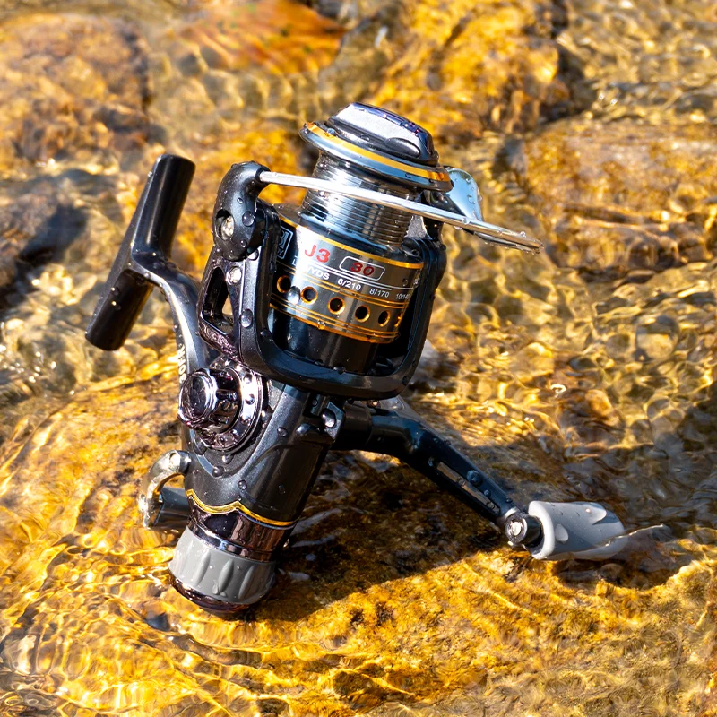 DEUKIO Fishing Reel Spinning Reel Double Drag 20kg Carretilha Pesca Sea Fishing Carp Free Spare Spool spinning fishing reels fishing reels