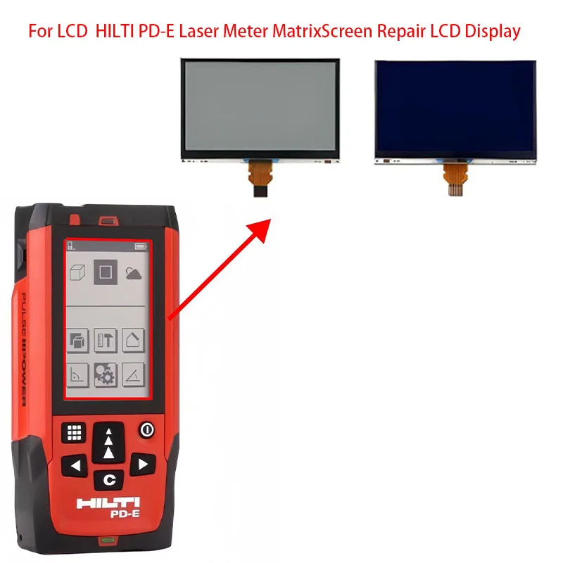 Per Lcd Hilti Pd-E Misuratore Laser Matrixscreen Riparazione Display Lcd