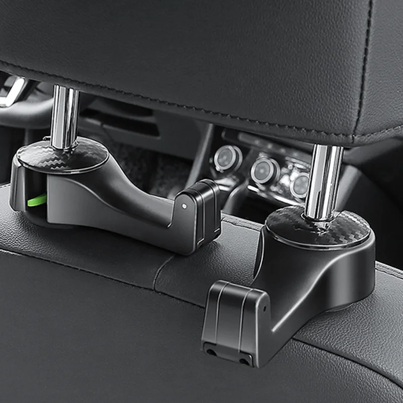 Car Hook 2 In 1 Car Headrest Hooks Phone Holder Seat Back Organizer