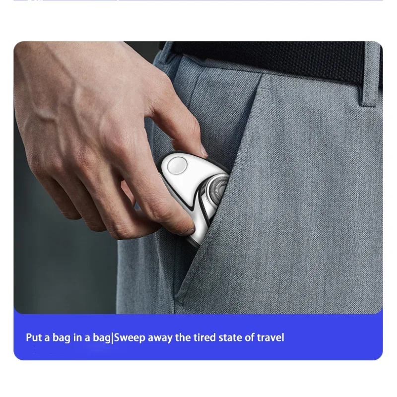 Xiaomi Mini Electric Shaver Portable Beard Knife TYPE-C Charging Three-Head Shavers Men Face Body Razor Digital Power Display 5