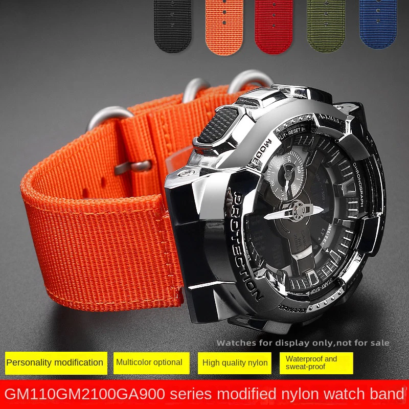 Ga-2100 Cinturino In Nylon 16Mm Per Casioak Ga2100 Mod Cinturino In Nylon 2110 Gm110 Gm2100 Timex T2N720 Tial T2N721 Cinturino In Nylon Da Uomo