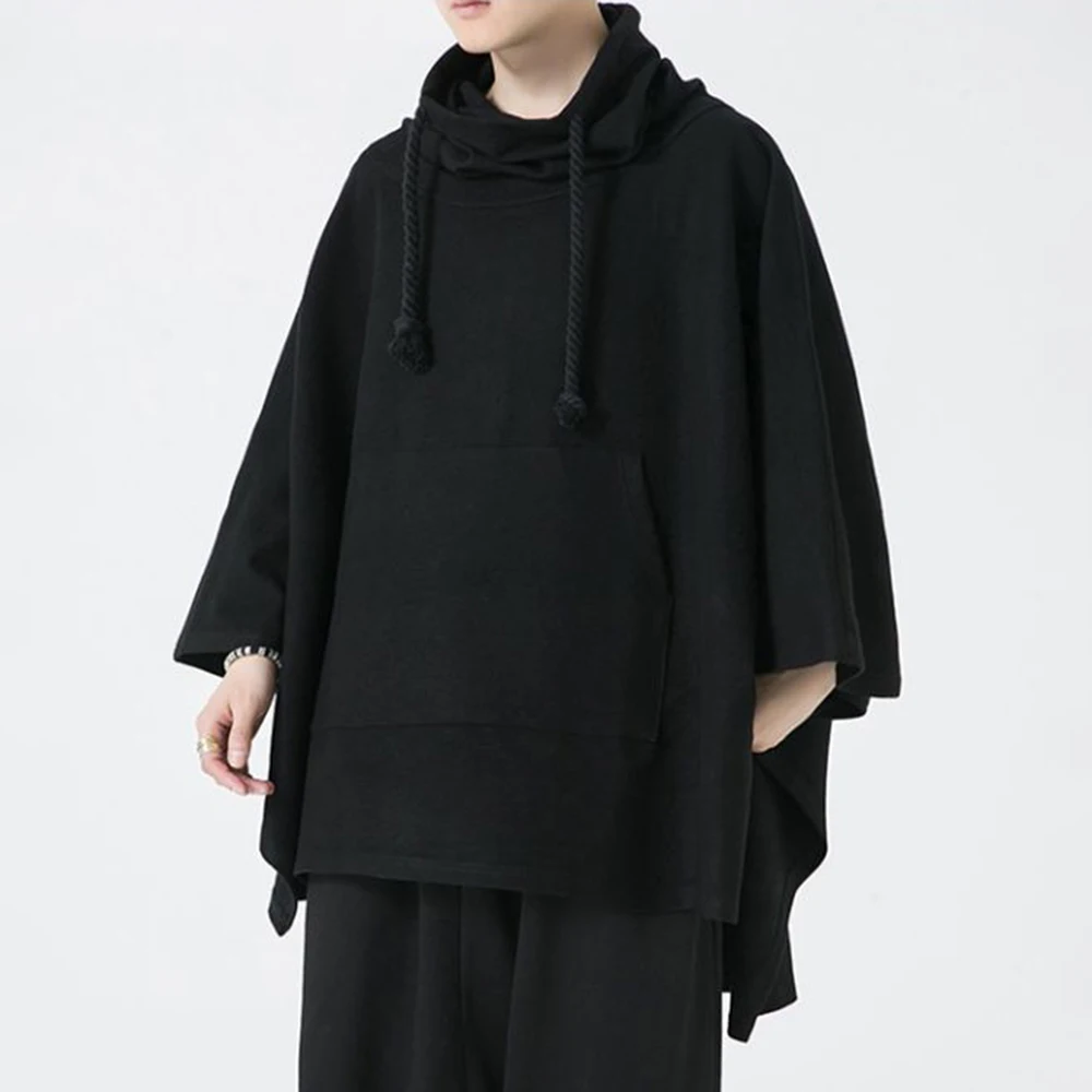 saferido Mens Multi-Pocket Loose Casual Skirts Genderless Japanese Harajuku Street Dark Workwear Style Solid Color Wide Leg Pants Unisex