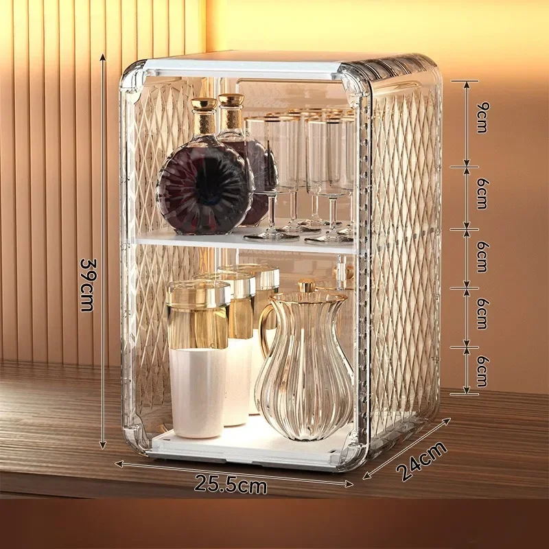 Transparent Cosmetic Box Makeup Jewelry Drawer Multifunctional New Large Luxury Desktop Cosmetic Storage Box Home Organizer Box 5