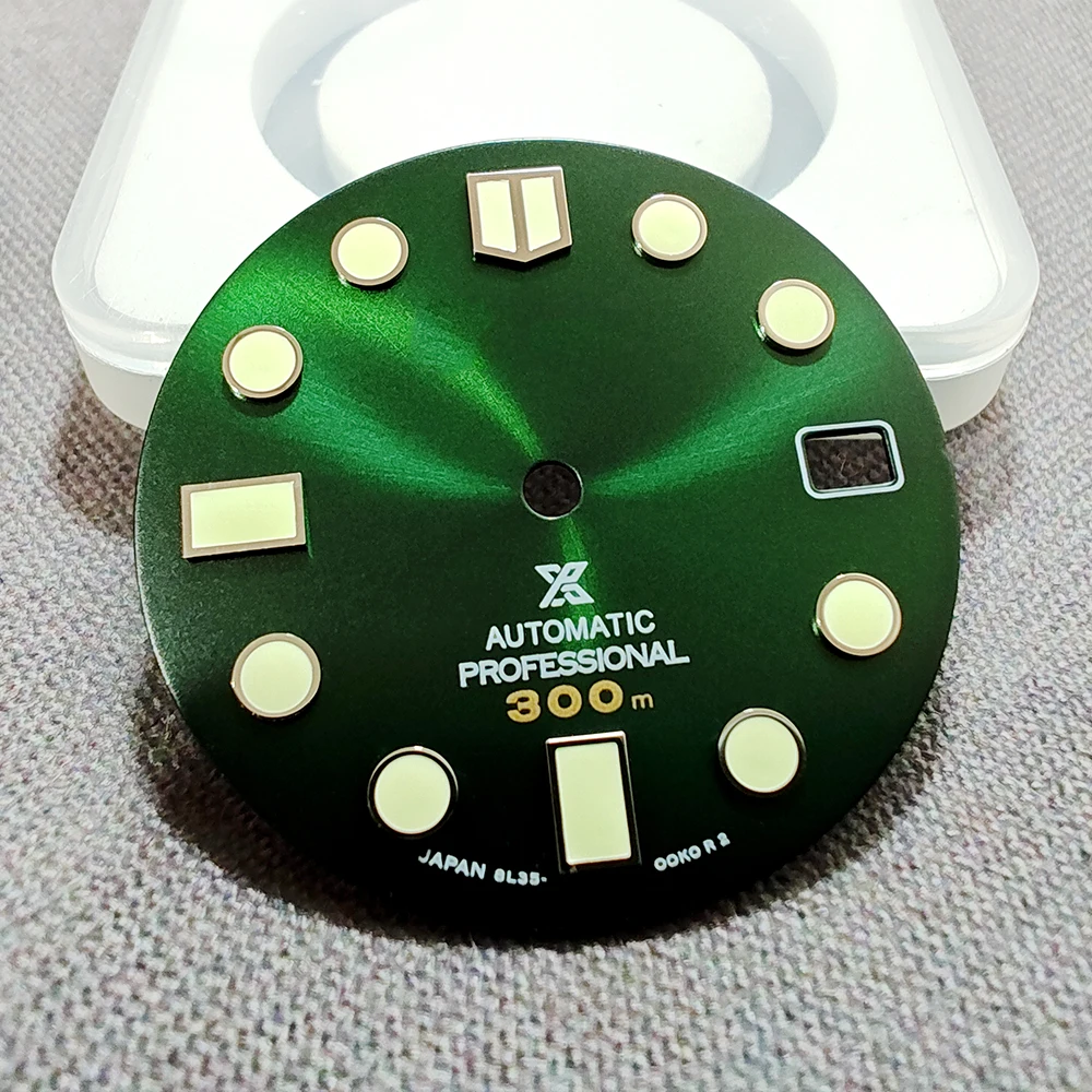 Il Quadrante È Adatto Per Accessori Nh35A/36A Sbdx001 Superficie Disco Modificata C3 Verde Marinemaster Luminoso 28.5Mm