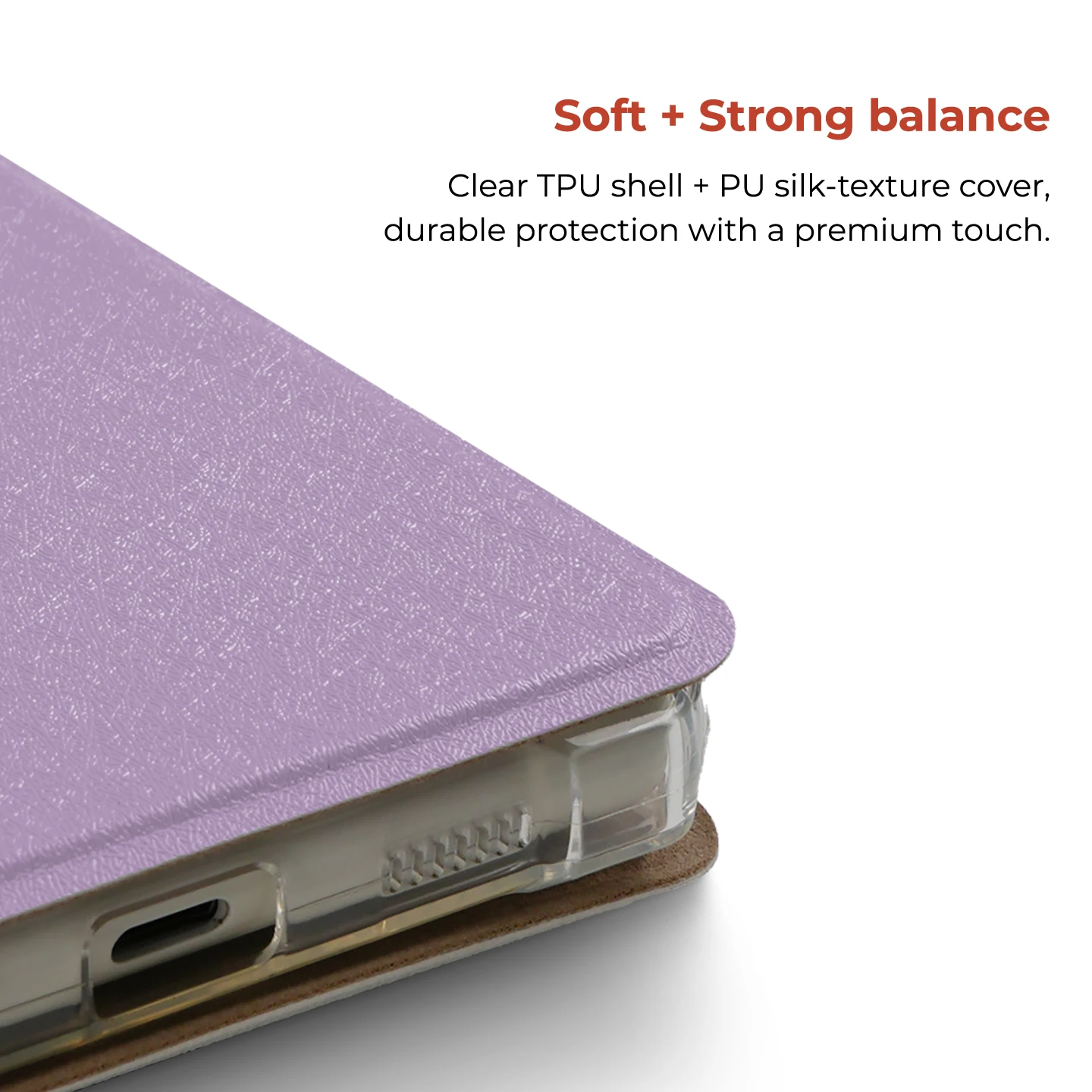 Magnetic Flip Protective Case with Detachable Clear Shell