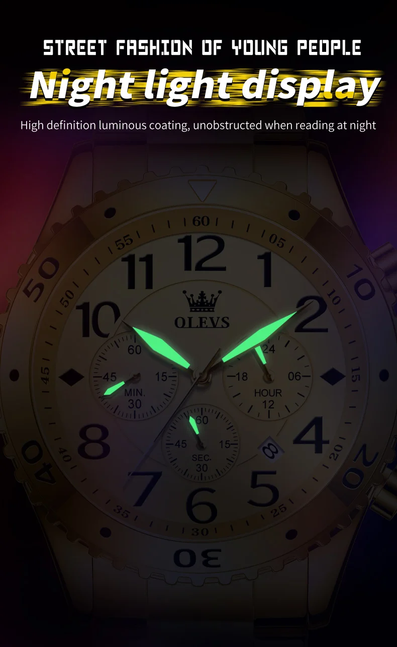 Men's Watches Large Digital Dial Original Wristwatch for Man Chronograph 24 Hour Date Waterproof Luminous 9969 Daily_voghion.com