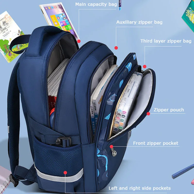 Children Orthopedics School Bags for Girls Boys Waterproof Backpacks Primary Schoolbag Kids Backpack mochila infantil escolar 3