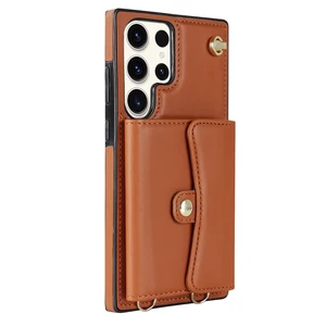 Wallet Leather Case for Samsung Galaxy S10 S9 A53 5G A12 A13 A20 Long Lanyard Kickstand All-round Shockproof Protection Case