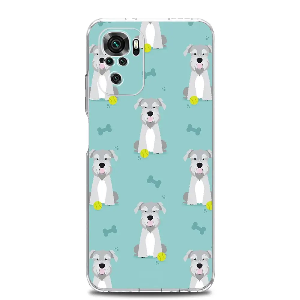 Cartoon Schnauzer Dog Soft Phone Case Cover