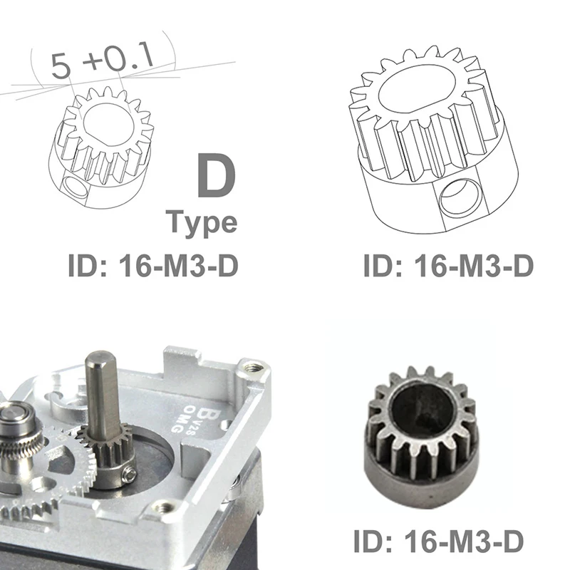 All-metal Aluminum Extrud Direto Dual Drive Bowden Impressora 3d Omg Ender Atualização Orbiter Titan Aero Mk8 h2 Vyper Kobra - Imagem 5