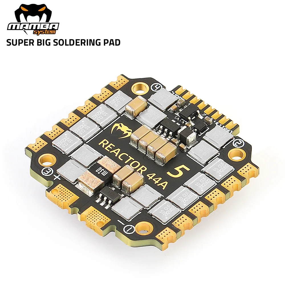 

MAMBA 5 Reactor 44 ESC BLHeli32 4IN1 ESC 44A 6S Electronic Speed Controller 20mm,M2 Dshot300/600/1200/MAX2400 for RC FPV Drone