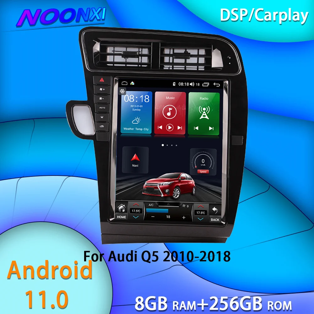 

8G+256G Android 11 For Audi Q5 2010-2018 Car Radio DVD Stereo Multimedia Player GPS Navigation Bluetooth Head Unit Carplay 2 Din