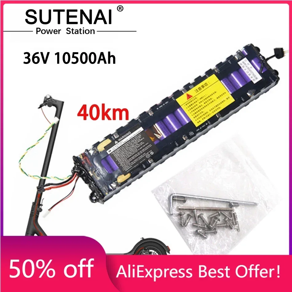 

2021 New Original 36V 10500mah battery For Xiaomi M365 M356 Pro Special battery pack 36V Li-ion battery 10500mAh Riding40km
