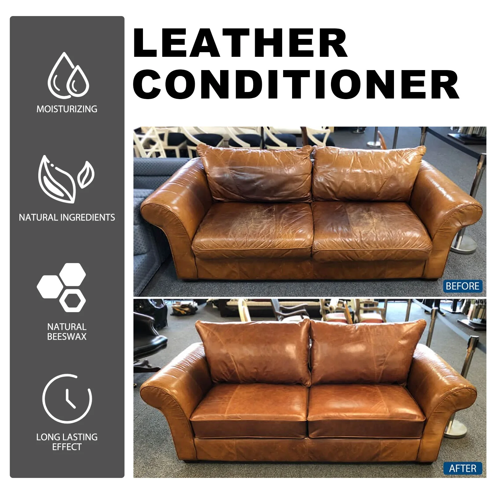 Leather Cleaning Liquid Sofa Shoe Leather Care Softener Polishing Dirt Removal Household Car Interior Clean Conditioner