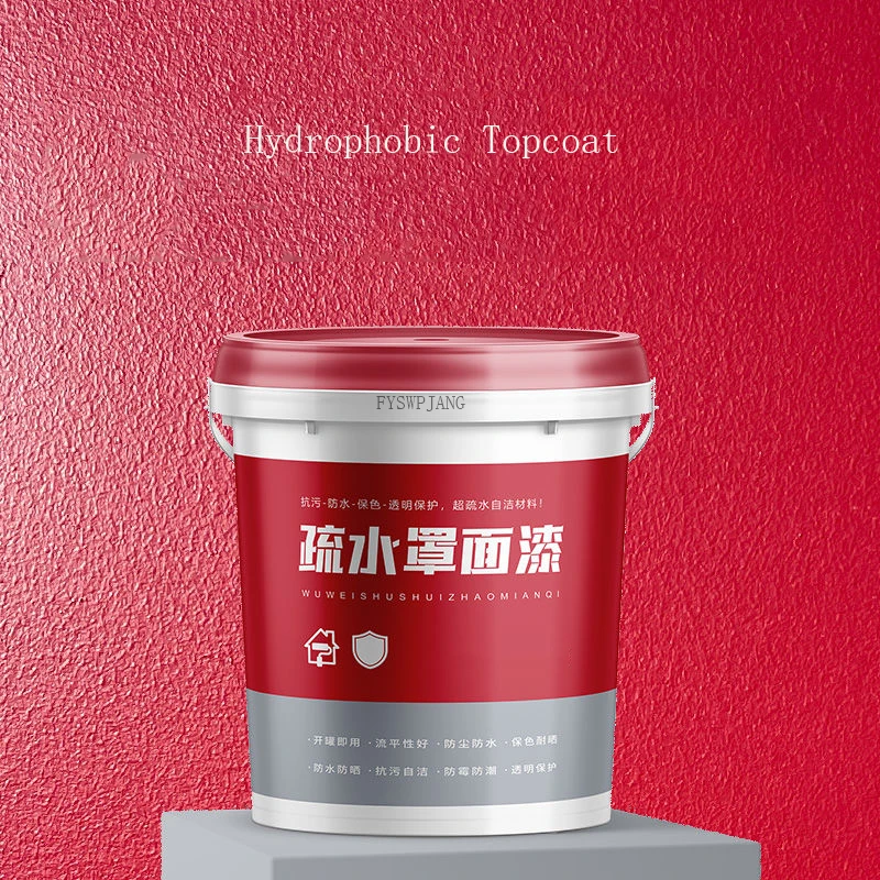 Super Hydrophobic Topcoat Nano Self-Cleaning Topcoat Latex Paint Wall Painting Protective Paint Waterproof Odorless Wall Paint