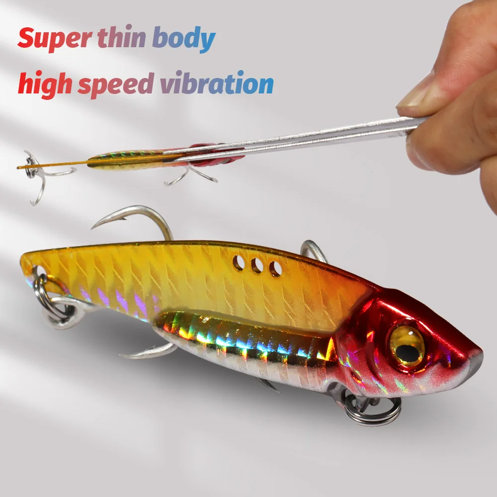 VIB 7g 10g 16g 20g Metal Jig Bait Spinner Sinking Blade Spinning