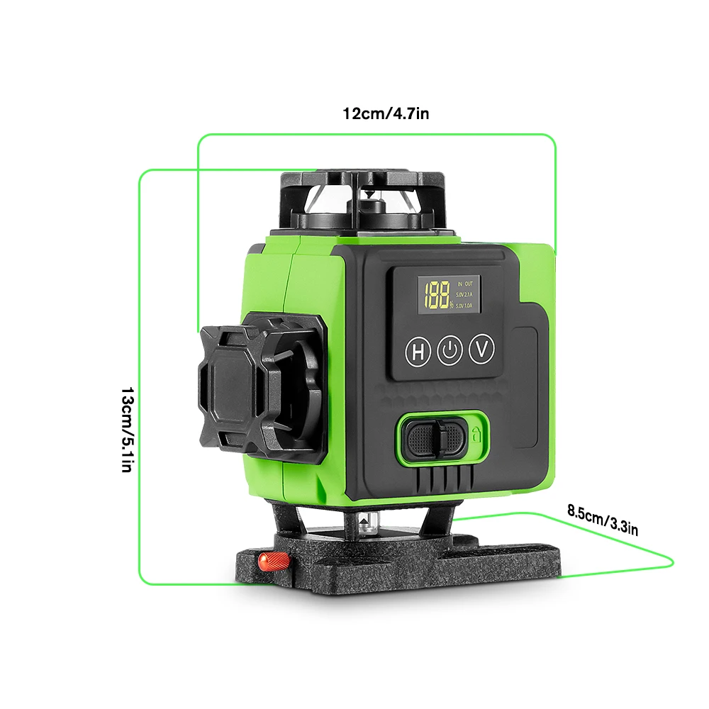 16 Lines Laser Level APP Remote Control Horizontal Vertical Levels Machine Power