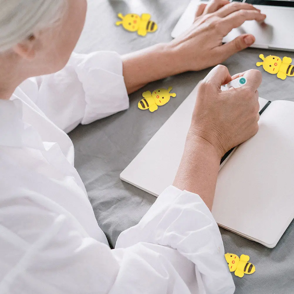 36Pcs 미니 꿀벌 지우개 귀여운 문구류 고무 지우개 대량 학교 상품 학습 용품 파티 선물 교실 보상 학생