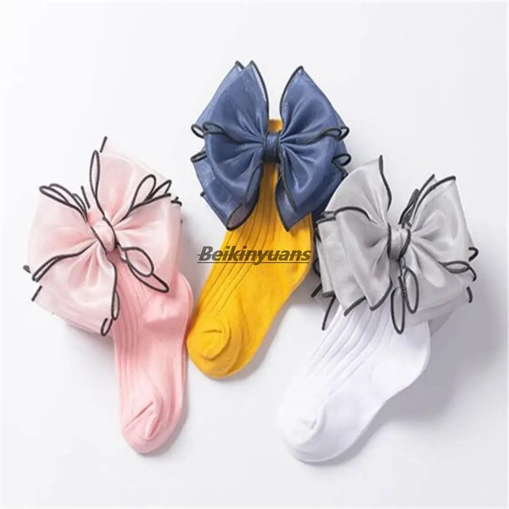 Baby girl Short Sock Bow Girl Lace Cotton Princess Socks for Girls Fashion Children Clothes big bow lace Princess sock