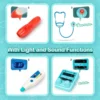 2 in 1 Doctor Kit for Kids Pretend Play Medical Station with Stethoscope Thermometer Sounds & Lights Doctor Toys for Boys Girls 5