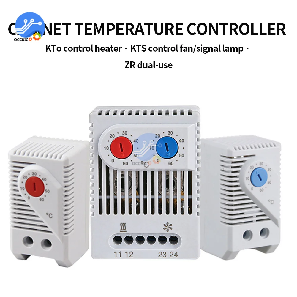 

Cabinet Mini Thermostat KTO011 KTS011 ZRO011 Normally Open/Normally Closed Compact Mechanical Temperature Controller