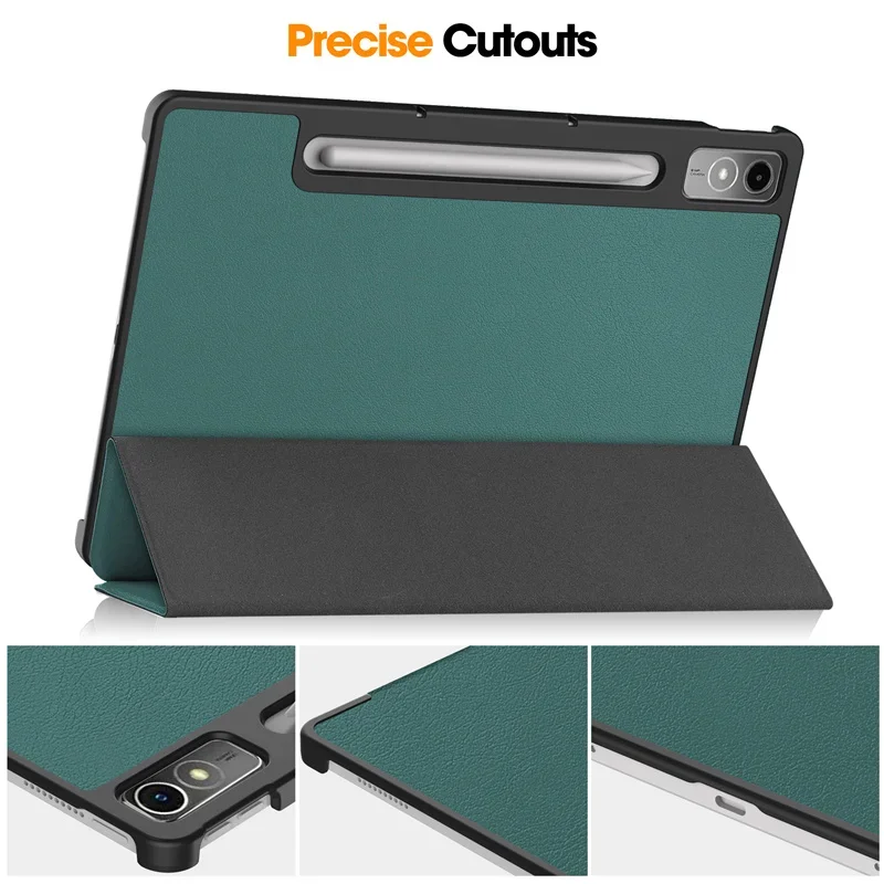 Capa de Couro pu Retroiluminada para Lenovo Estojo para Tab P12 12.7 Xiaoxin Pad Pro Tb370fu Tb-371fc 12.7 2023 - Imagem 3